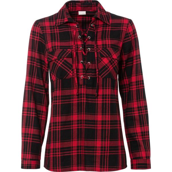 bluse BODYFLIRT boutique rosso a quadri