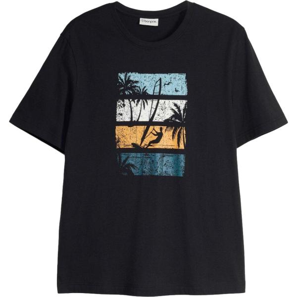 t-shirt bonprix nero
