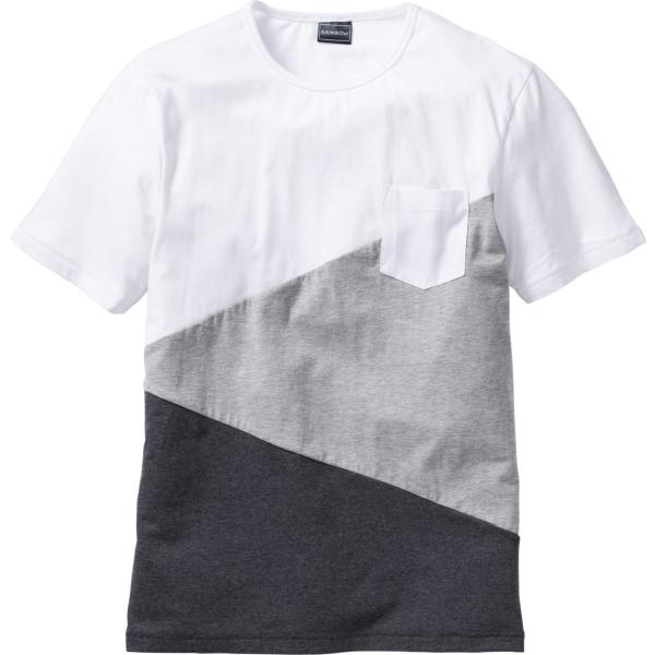 t-shirt Rainbow bianco