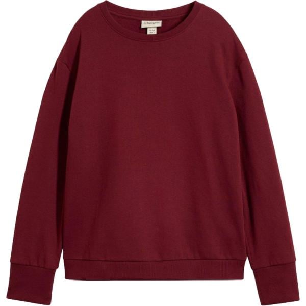 Felpa da donna oversize in bordeaux bonprix