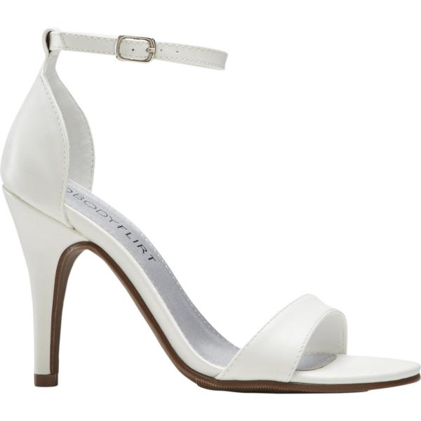 sandali in pelle Bodyflirt bianco