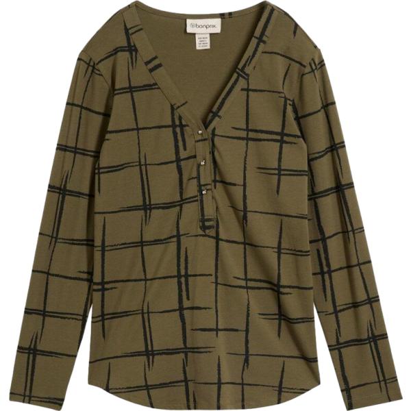 T-shirt da donna in verde scuro lungo bonprix bonprix