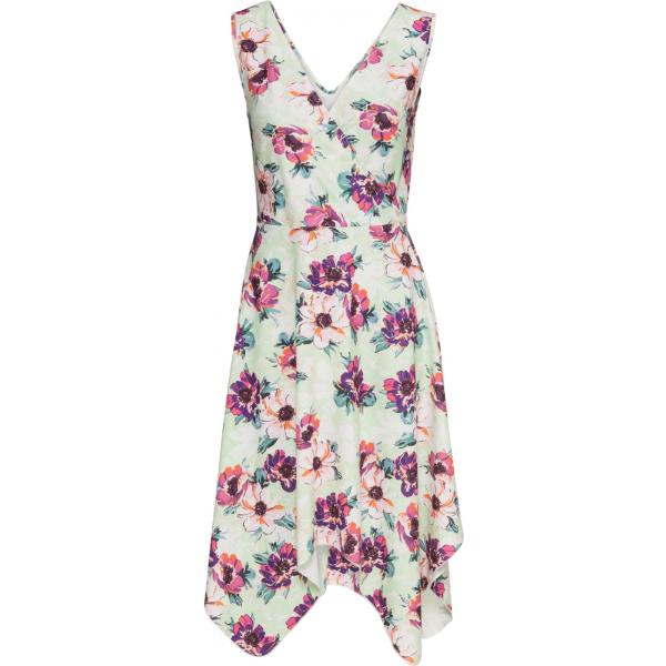 Vestito a portafoglio fantasia floreale con scollo verde BODYFLIRT boutique verde a fiori