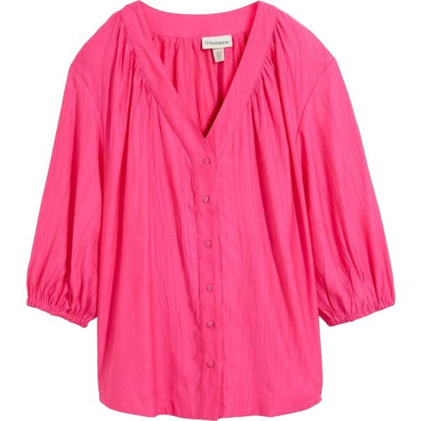 bluse bonprix rosa