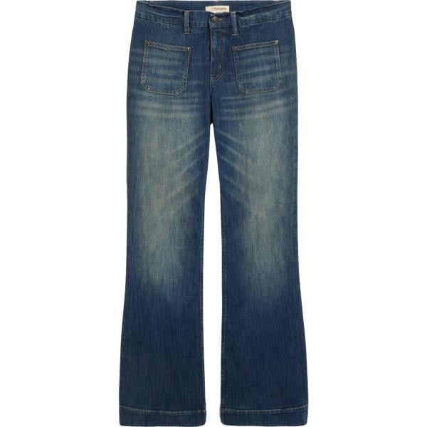 jeans a zampa bonprix blu