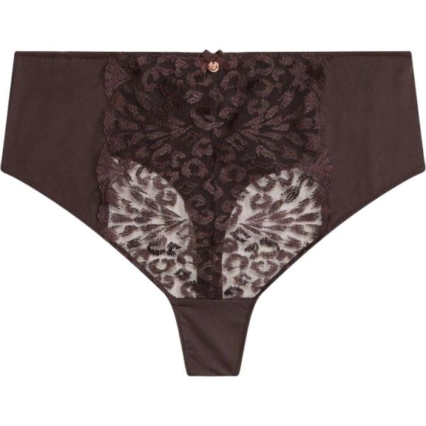 Perizoma da donna in marrone scuro a vita alta bonprix