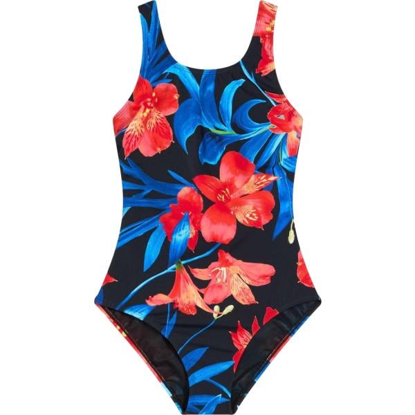 Costume intero da donna in nero pece modellante bonprix