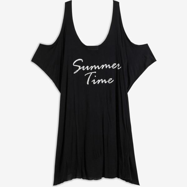 vestiti da spiaggia bonprix nero con stampe