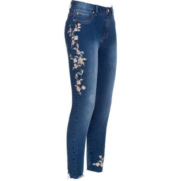 jeans Bodyflirt blu a fiori