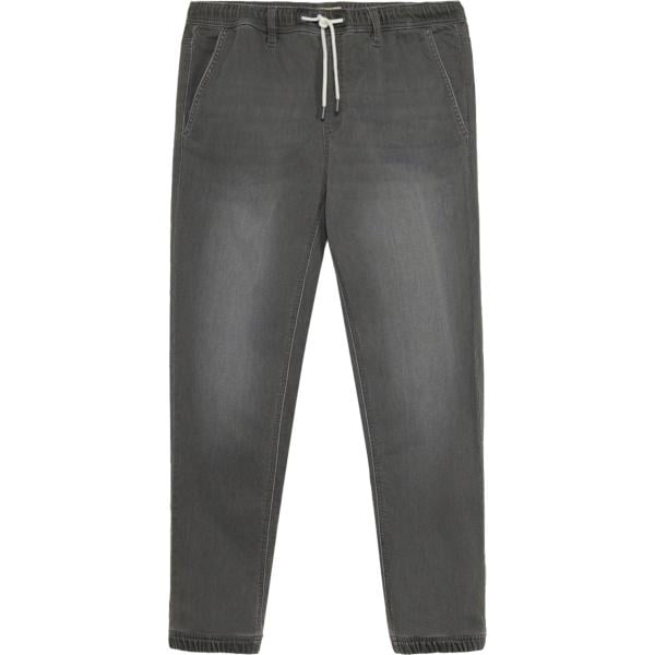 Jeans dritti da uomo in grigio scuro in denim bonprix