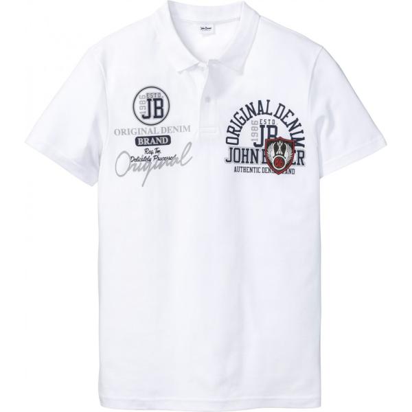 polo John Baner JEANSWEAR bianco con stampe