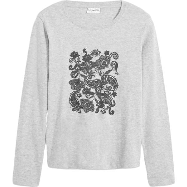 maglieria bonprix grigio con stampe