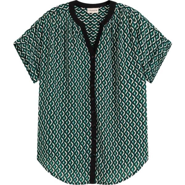 Blusa da donna oversize in blu scuro chiffon bonprix bonprix