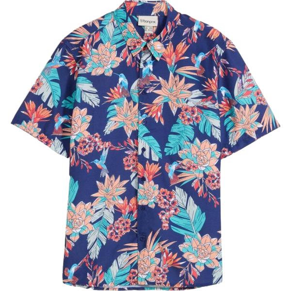 camicie a manica corta bonprix blu