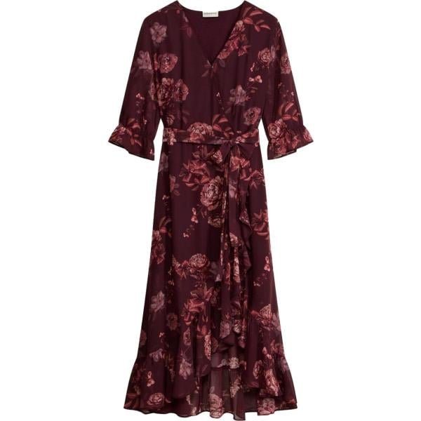 Vestito da donna in marrone scuro chiffon bonprix bonprix