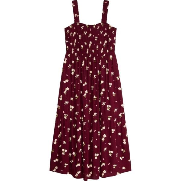 Vestito longuette/midi da donna in bordeaux bonprix
