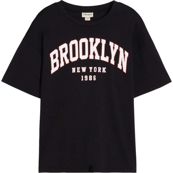 t-shirt bonprix nero