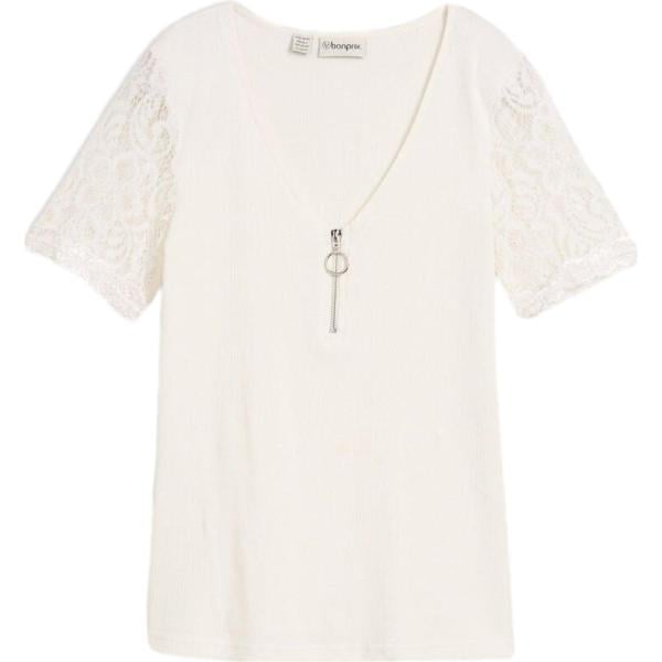 t-shirt bonprix bianco