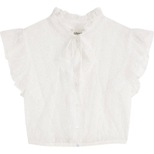 camicie bonprix bianco a pois