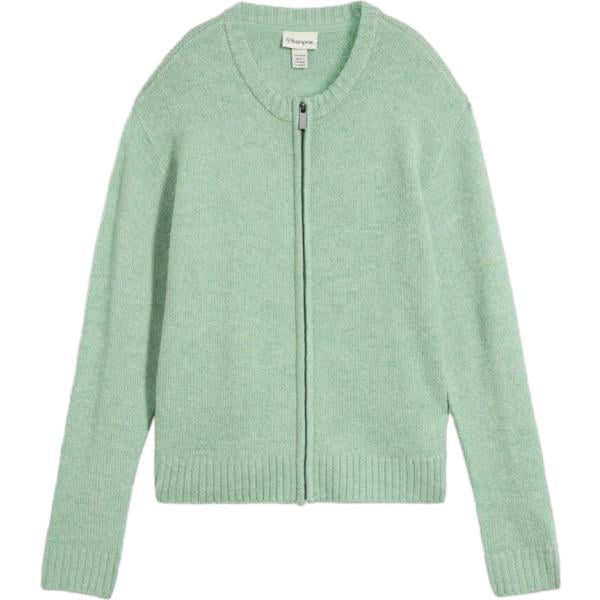 Cardigan da donna in verde chiaro bonprix