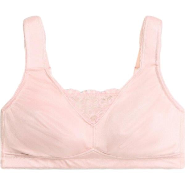 Reggiseno da donna senza ferretto in rosa chiaro con spalline bonprix