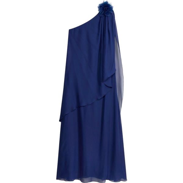 Vestito da donna in blu scuro a fiori chiffon bonprix