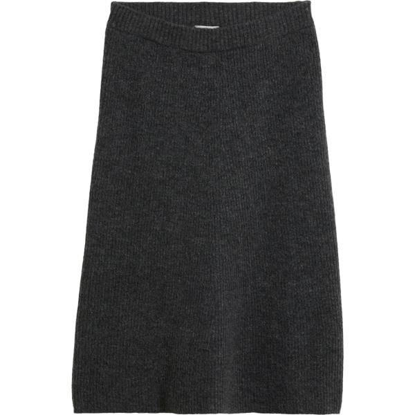 Gonna longuette da donna in grigio scuro lavorato a maglia bonprix bonprix