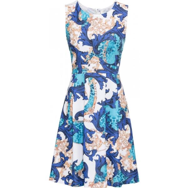 vestito BODYFLIRT boutique blu fantasia