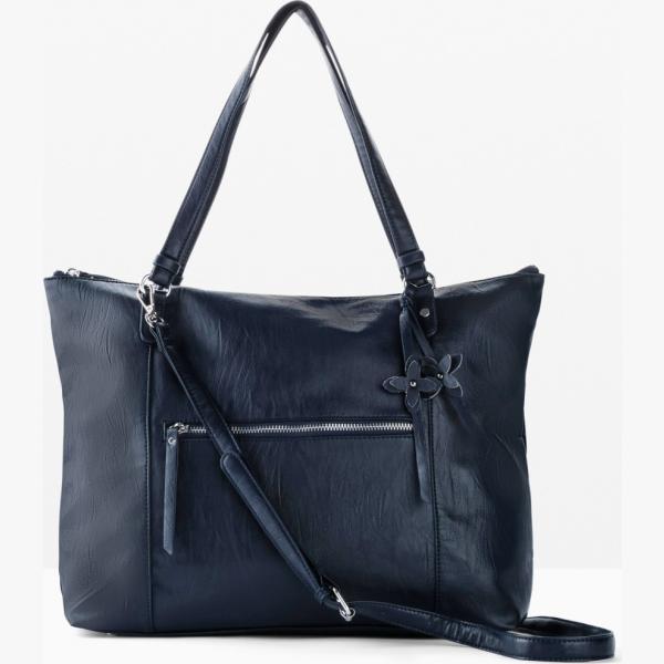 shopping bag Bpc bonprix collection blu a fiori