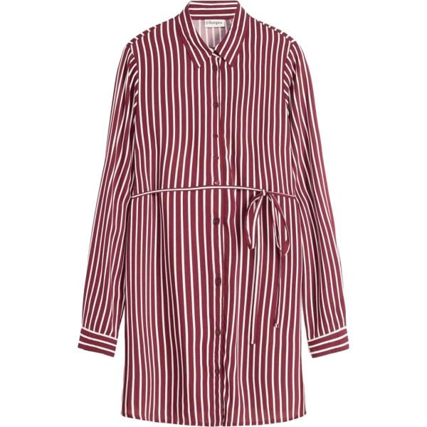 Vestito chemisier da donna in rosso classico premaman bonprix