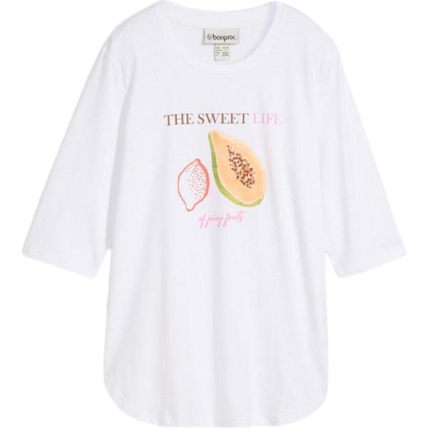 t-shirt bonprix bianco