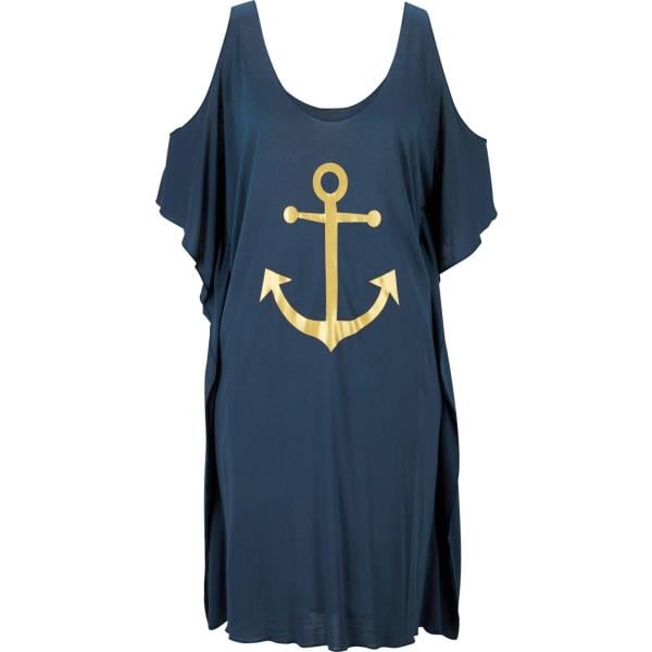 vestiti da spiaggia bonprix blu con stampe