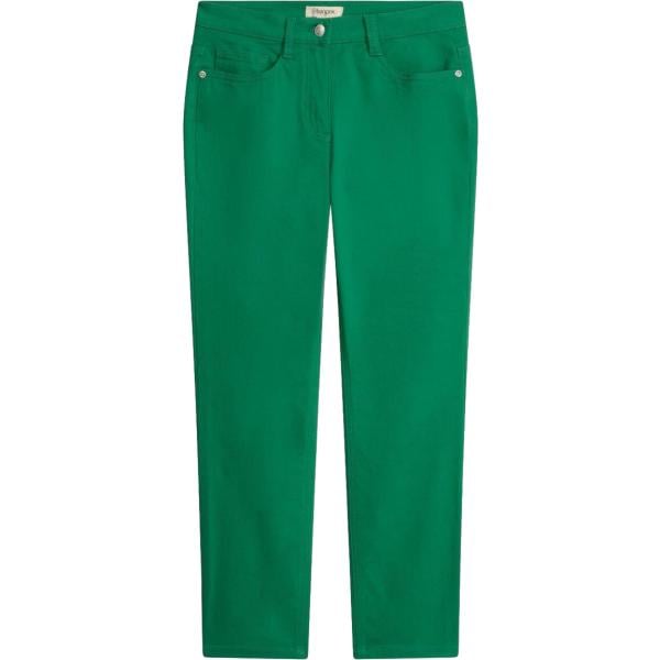 Pantaloni da donna in verde scuro cropped bonprix