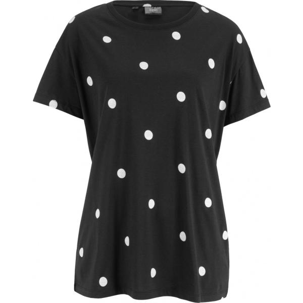 maglieria Bpc bonprix collection nero a pois