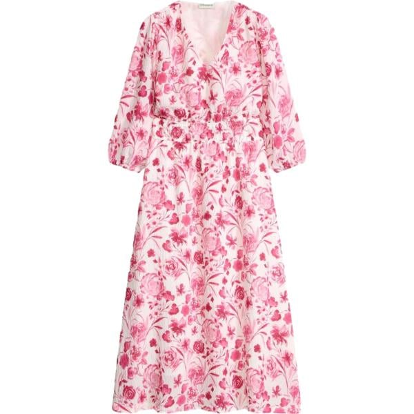 Vestito longuette/midi da donna in rosa chiaro in viscosa bonprix bonprix