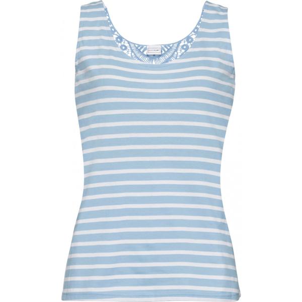 top Bodyflirt blu a righe