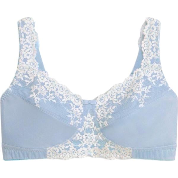 Reggiseno da donna senza ferretto in azzurro con spalline bonprix