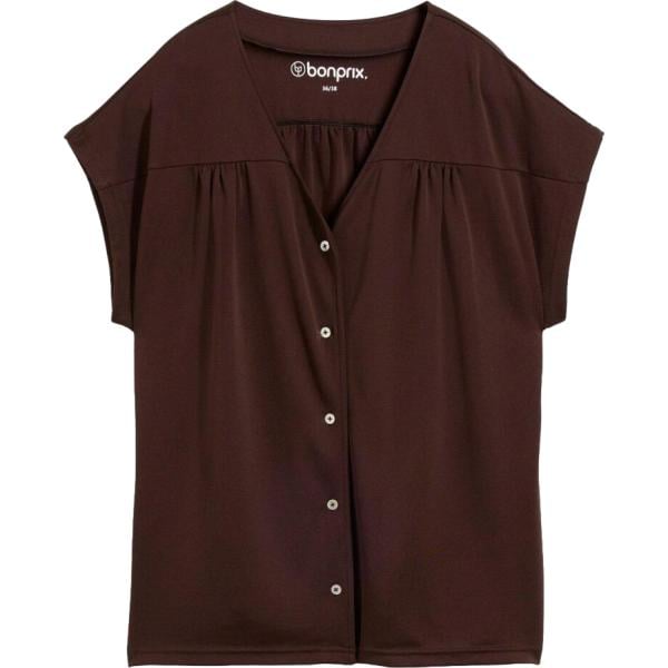 T-shirt da donna in marrone scuro bonprix bonprix