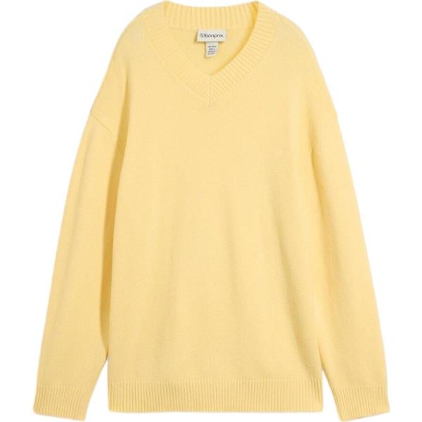 Maglione da donna in arancione chiaro in viscosa bonprix
