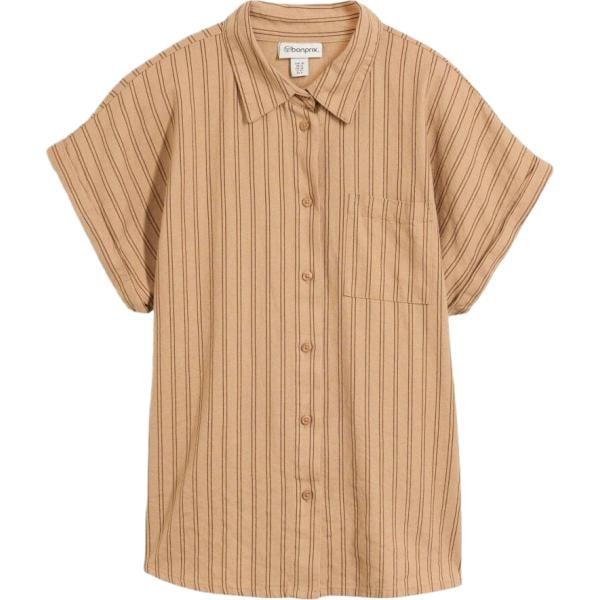 camicie a manica corta bonprix marrone