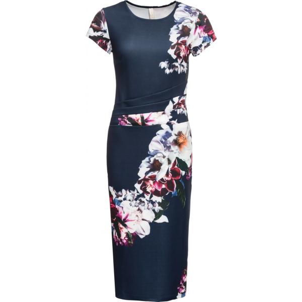vestiti midi/longuette BODYFLIRT boutique blu a fiori
