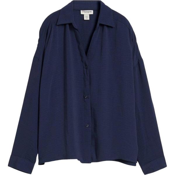 camicie bonprix blu