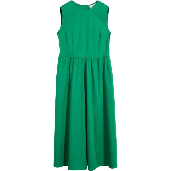 Vestito longuette/midi da donna in verde scuro in cotone organico bonprix bonprix