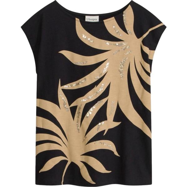 t-shirt bonprix nero