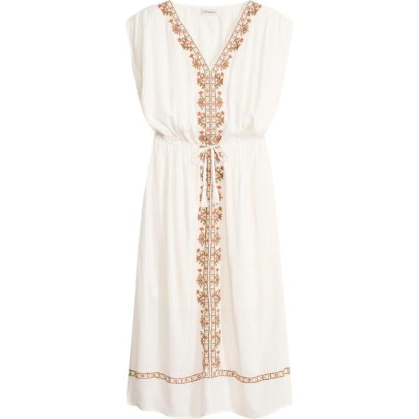 vestiti midi/longuette bonprix bianco