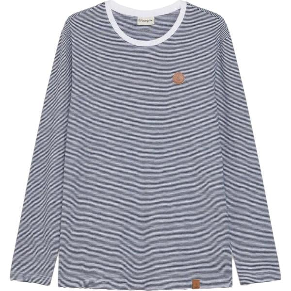T-shirt da uomo in bianco neve a maniche lunghe in cotone organico bonprix