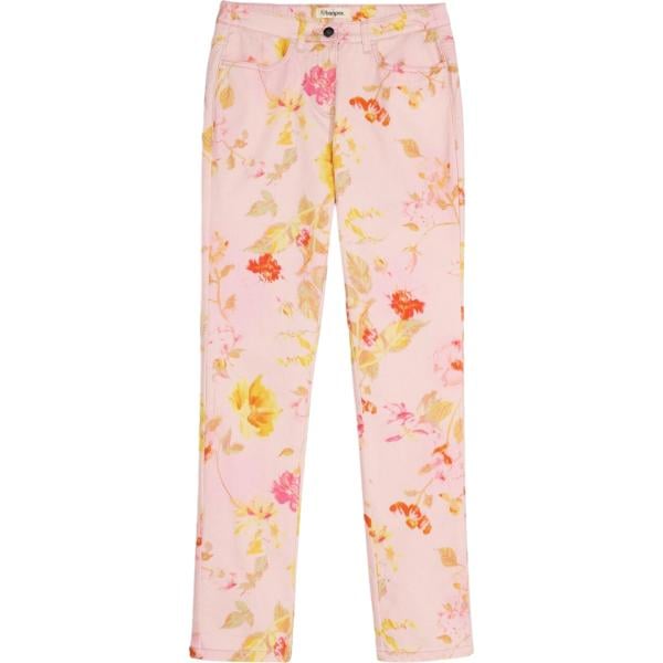 pantaloni bonprix rosa a fiori