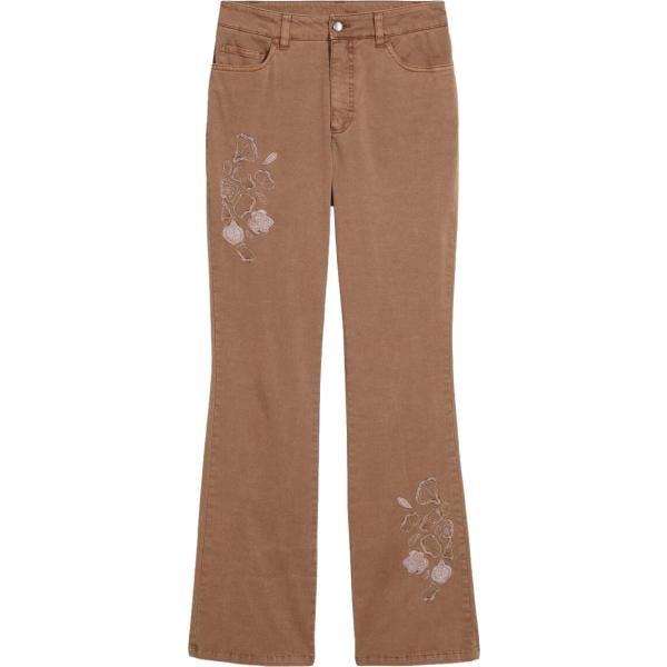 jeans bootcut bonprix marrone