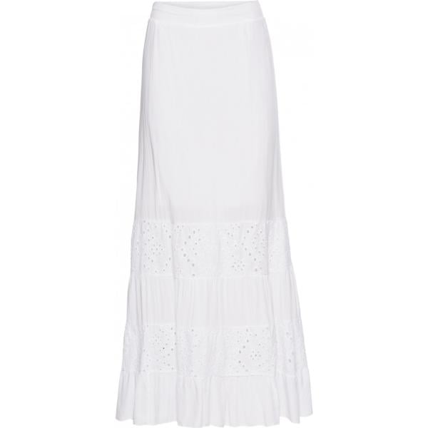 Gonna lunga con pizzo bianco Bodyflirt bianco
