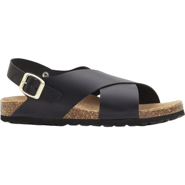 sandali in pelle bonprix nero